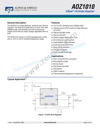 AOZ1010AI_5 Datasheet Cover