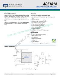 AOZ1014DIL_001#A Datasheet Cover
