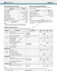 AOZ1019AI Datasheet Page 3