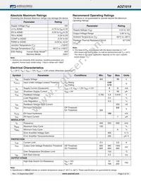 AOZ1019AIL Datasheet Page 3