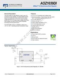 AOZ1039DI Datasheet Cover