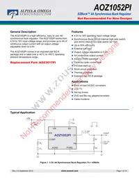 AOZ1052PI Datasheet Cover