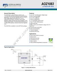 AOZ1083CI Datasheet Cover