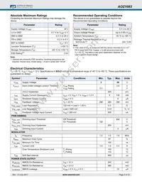 AOZ1083CI Datasheet Page 3