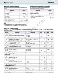 AOZ1280CI Datasheet Page 3