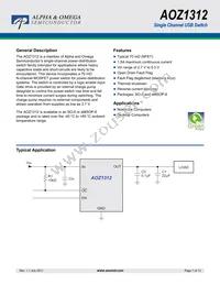 AOZ1312AI-1 Datasheet Cover