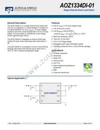 AOZ1334DI-01 Datasheet Cover