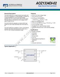 AOZ1334DI-02 Datasheet Cover