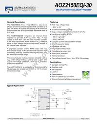 AOZ2150EQI-30 Datasheet Cover