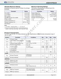 AOZ2151PQI-03 Datasheet Page 4