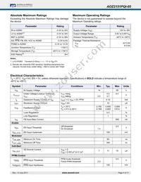 AOZ2151PQI-05 Datasheet Page 4