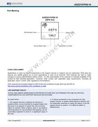 AOZ2151PQI-10 Datasheet Page 17