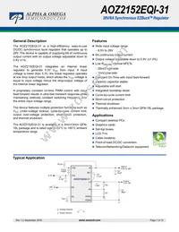 AOZ2152EQI-31 Datasheet Cover