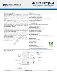 AOZ2153PQI-04 Datasheet Cover