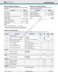 AOZ2233CQI-02 Datasheet Page 5