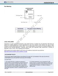 AOZ2233CQI-02 Datasheet Page 23