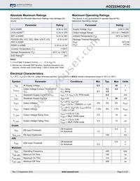 AOZ2234CQI-02 Datasheet Page 5