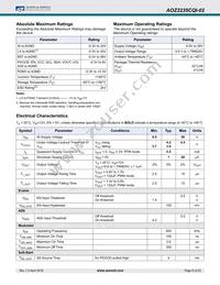 AOZ2235CQI-02 Datasheet Page 5