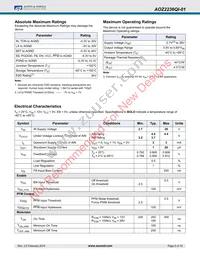 AOZ2236QI-01 Datasheet Page 5