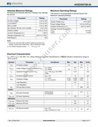 AOZ2253TQI-20 Datasheet Page 5