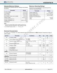 AOZ2254TQI-20 Datasheet Page 5