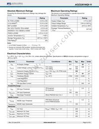 AOZ2261NQI-11 Datasheet Page 5