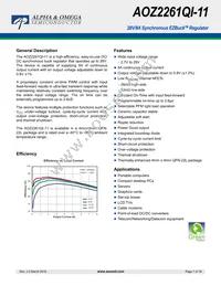 AOZ2261QI-11 Datasheet Cover