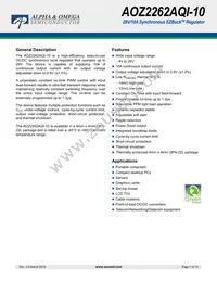 AOZ2262AQI-10 Datasheet Cover