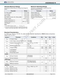 AOZ2262AQI-10 Datasheet Page 4