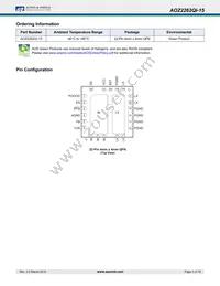 AOZ2262QI-15 Datasheet Page 3