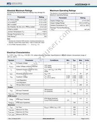 AOZ2264QI-11 Datasheet Page 5