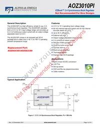 AOZ3010PI Datasheet Cover
