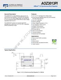 AOZ3013PI Datasheet Cover