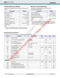 AOZ3101DI Datasheet Page 3