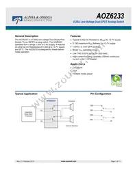 AOZ6233QI#A Datasheet Cover