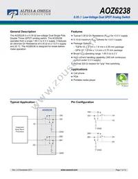 AOZ6238QT#A Datasheet Cover