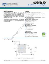 AOZ6663DI Datasheet Cover