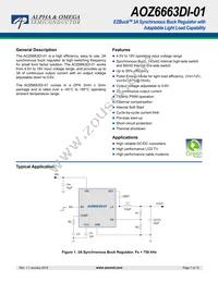 AOZ6663DI-01 Datasheet Cover