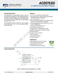 AOZ6763DI Datasheet Cover