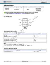 AOZ8001KI Datasheet Page 2