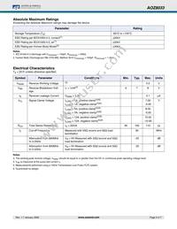 AOZ8033DIL Datasheet Page 3