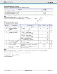 AOZ8075DI Datasheet Page 3