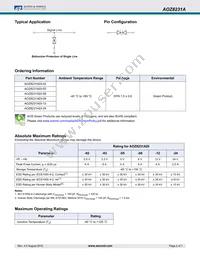 AOZ8231ADI-03 Datasheet Page 2