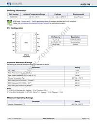 AOZ8318DI Datasheet Page 2