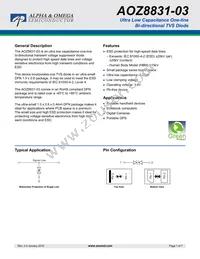 AOZ8831DT-03 Datasheet Cover