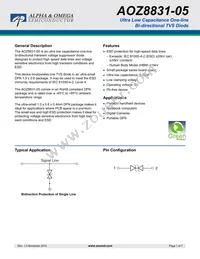 AOZ8831DT-05 Datasheet Cover