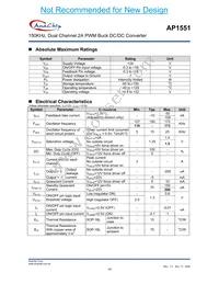 AP1551SL-13 Datasheet Page 3