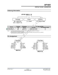 AP1601M8G-13 Datasheet Page 2