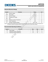 AP5725WUG-7 Datasheet Page 3