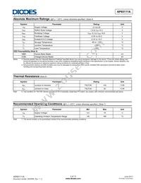 AP65111AWU-7 Datasheet Page 3